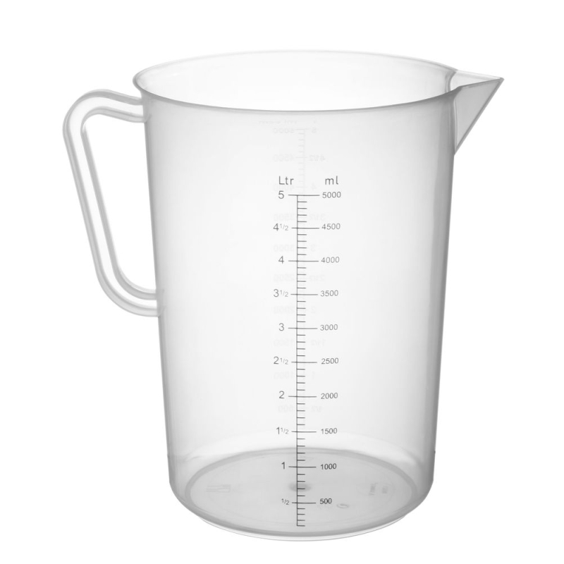 Broc Mesureur Polypropyl&egrave;ne 5L Gradu&eacute; Professionnel - Hendi