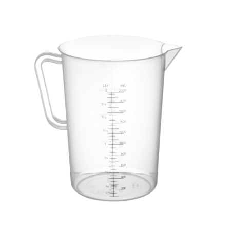Broc mesureur polypropyl&egrave;ne gradu&eacute; 2L, ⌀140mm, H215mm - Hendi