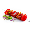 Brochettes &agrave; barbecue en Inox 18/0, lot de 24 pi&egrave;ces (L 210mm), r&eacute;f&eacute;rence 170045 - Hendi