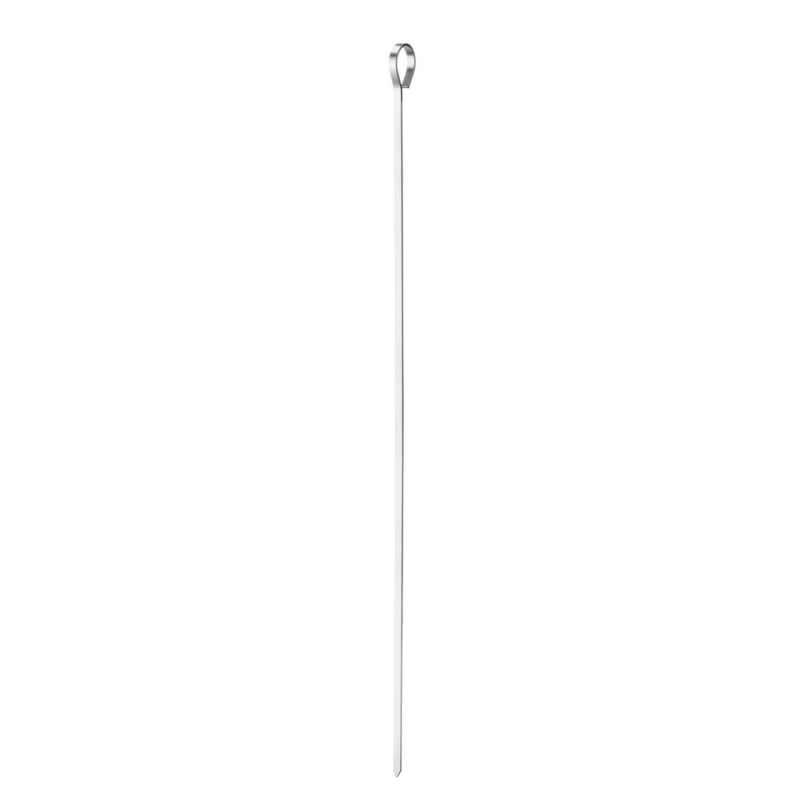 Brochettes &agrave; barbecue inox pour grillades (6 pi&egrave;ces, 350mm) - Hendi