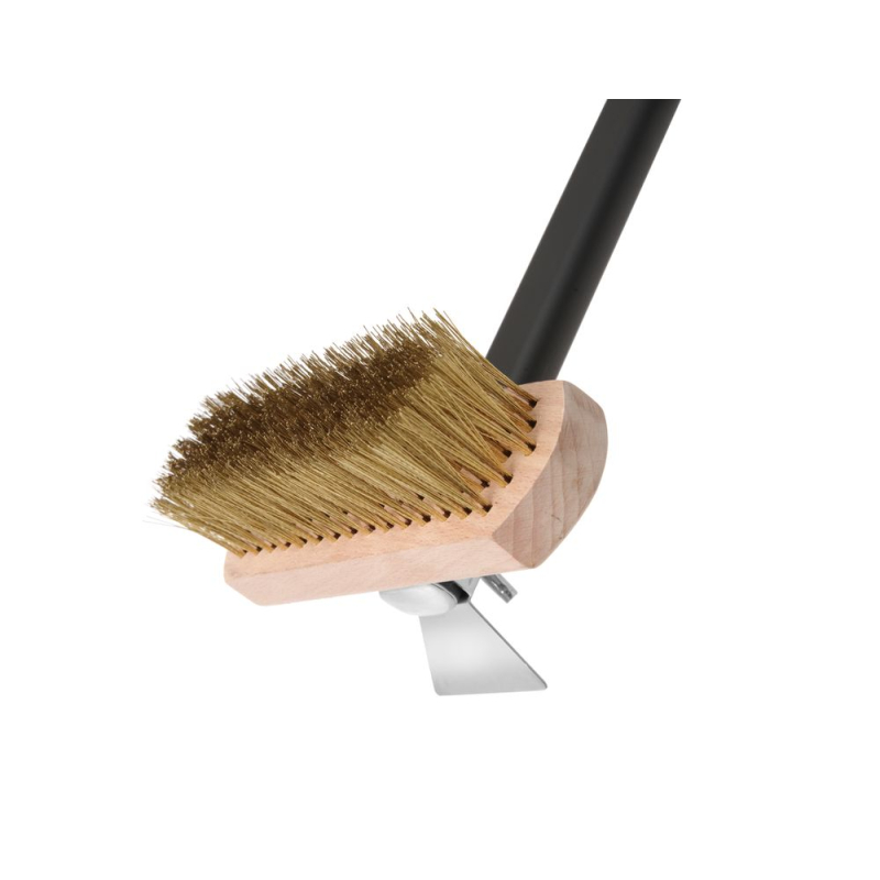 Brosse Nettoyage Four &agrave; Pizza Professionnelle, Cuivre et Poign&eacute;e Aluminium (1320mm) - Hendi
