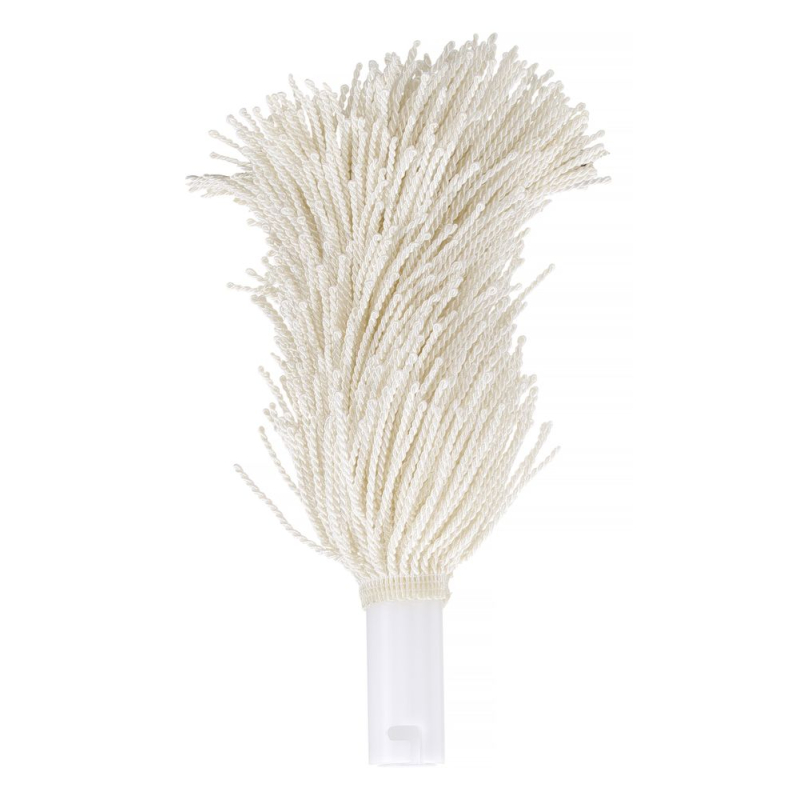 Brosses de rechange microfibre pour polisseur &agrave; verres, Grand, Blanc, 2 pi&egrave;ces - Hendi