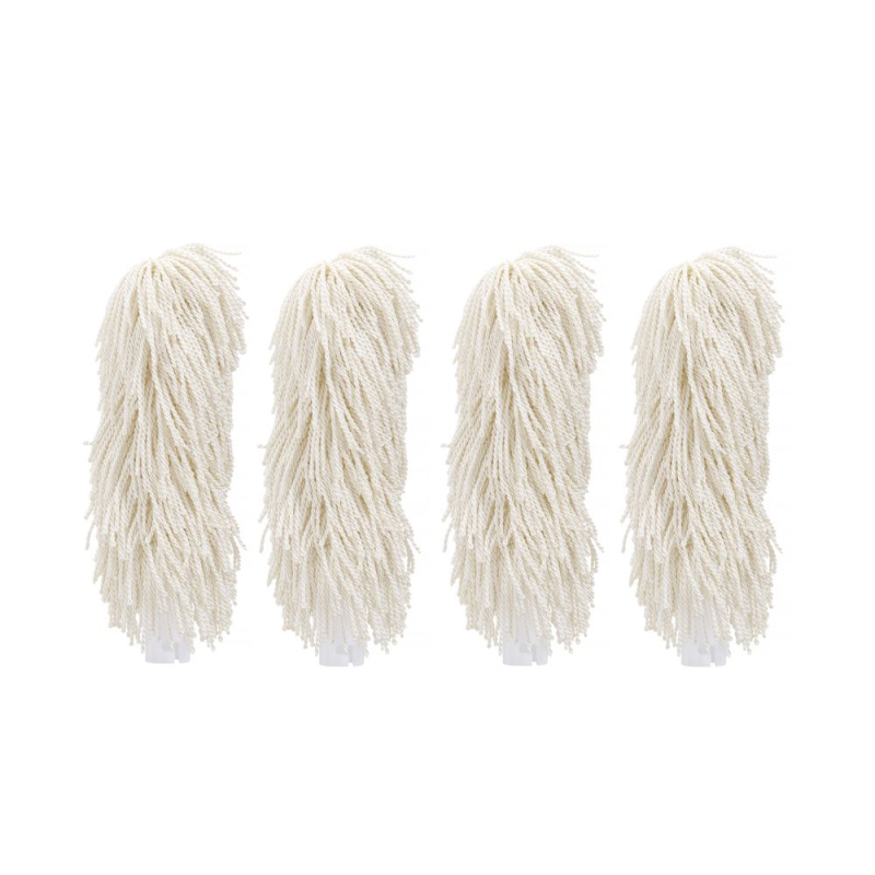 Brosses de rechange microfibre pour polisseur &agrave; verres, Grand, Blanc, 2 pi&egrave;ces - Hendi