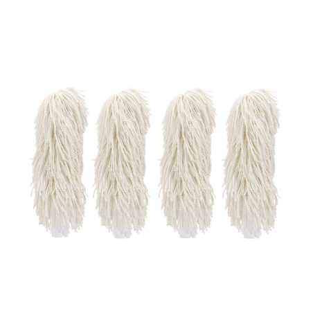 Brosses de rechange microfibre pour polisseur &agrave; verres, Grand, Blanc, 2 pi&egrave;ces - Hendi