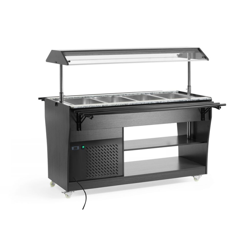 Buffet &agrave; Salades R&eacute;frig&eacute;r&eacute; Arktic GN 1/1 en Acier Inoxydable 1490mm - Hendi