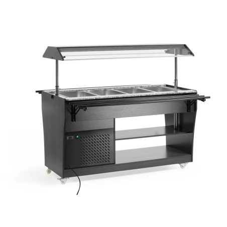 Buffet &agrave; Salades R&eacute;frig&eacute;r&eacute; Arktic GN 1/1 en Acier Inoxydable 1490mm - Hendi