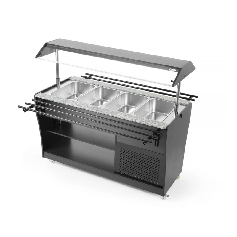 Buffet &agrave; Salades R&eacute;frig&eacute;r&eacute; Arktic GN 1/1 en Acier Inoxydable 1490mm - Hendi