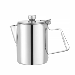 Cafeti&egrave;re et Th&eacute;i&egrave;re en Acier Inoxydable 0,3L, Couvercle Charni&egrave;re, Mod&egrave;le Droit - Hendi