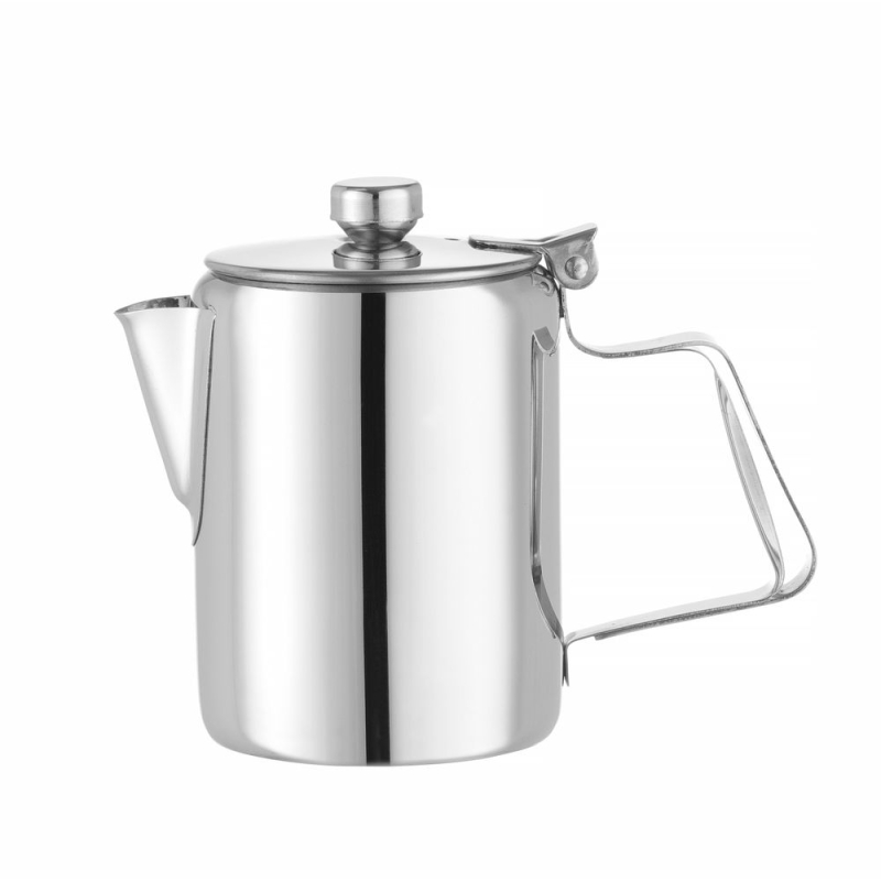 Cafeti&egrave;re et Th&eacute;i&egrave;re en Acier Inoxydable 0,3L, Couvercle Charni&egrave;re, Mod&egrave;le Droit - Hendi
