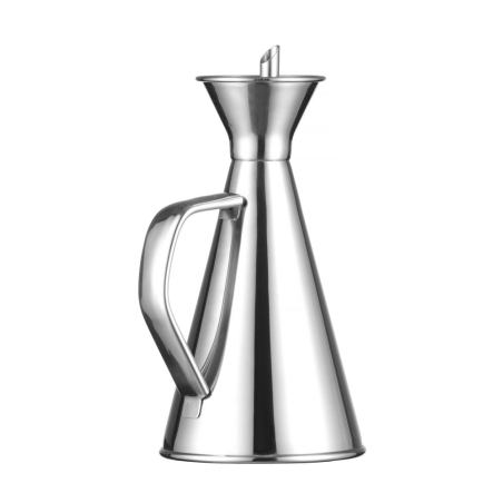 Carafe &agrave; huile d'olive 0,25L en acier inoxydable avec bec verseur - Hendi