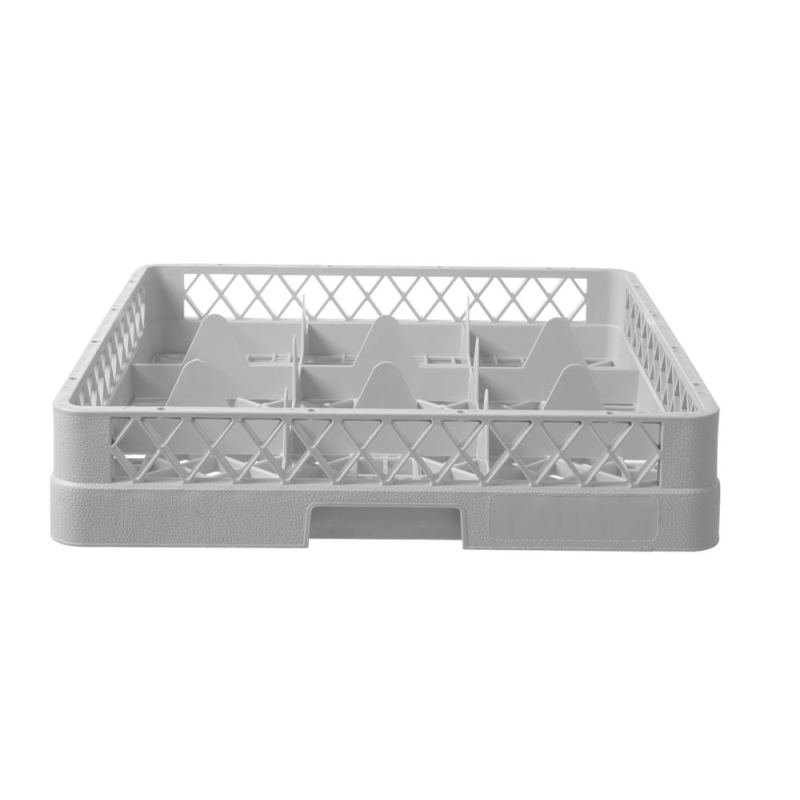 Casier de Lavage &agrave; Verres Professionnel, 9 Compartiments, 500x500x104mm - Hendi