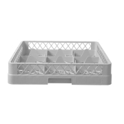 Casier de Lavage &agrave; Verres Professionnel, 9 Compartiments, 500x500x104mm - Hendi