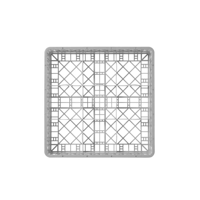Casier de Lavage &agrave; Verres Professionnel, 9 Compartiments, 500x500x104mm - Hendi
