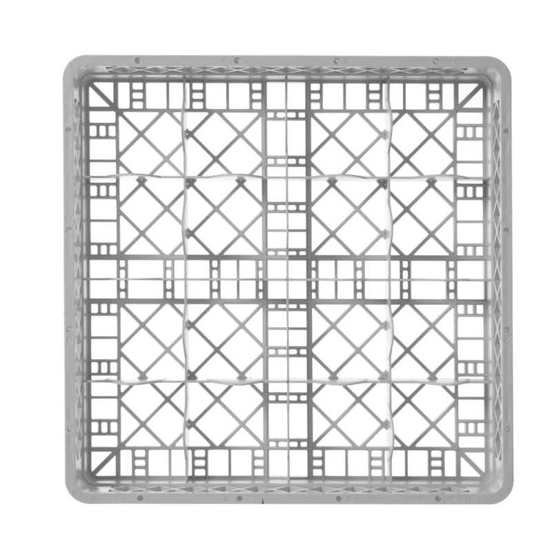 Casier de Rangement &agrave; Verres Professionnel, 16 Compartiments, 500x500mm - Hendi