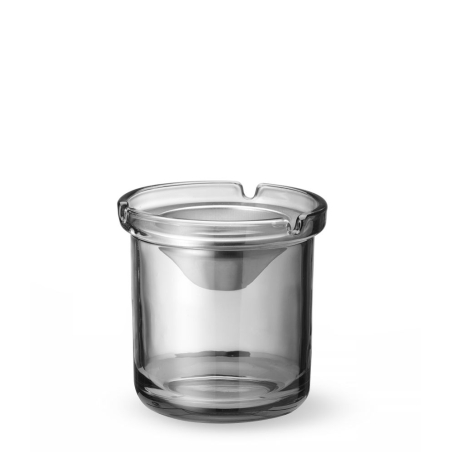 Cendrier Anti-Odeur en Verre et Inox avec Entonnoir pour Int&eacute;rieur/Ext&eacute;rieur - Hendi