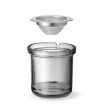 Cendrier Anti-Odeur en Verre et Inox avec Entonnoir pour Int&eacute;rieur/Ext&eacute;rieur - Hendi