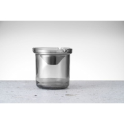 Cendrier Anti-Odeur en Verre et Inox avec Entonnoir pour Int&eacute;rieur/Ext&eacute;rieur - Hendi