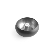 Cendrier de Terrasse Professionnel Noir Mat en Inox, &Oslash;105x58mm - Hendi