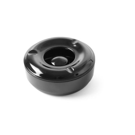Cendrier en M&eacute;lamine Noir Rond ⌀146x(H)60mm - Hendi
