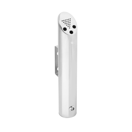 Cendrier mural professionnel en Inox ⌀75x(H)460mm - Hendi