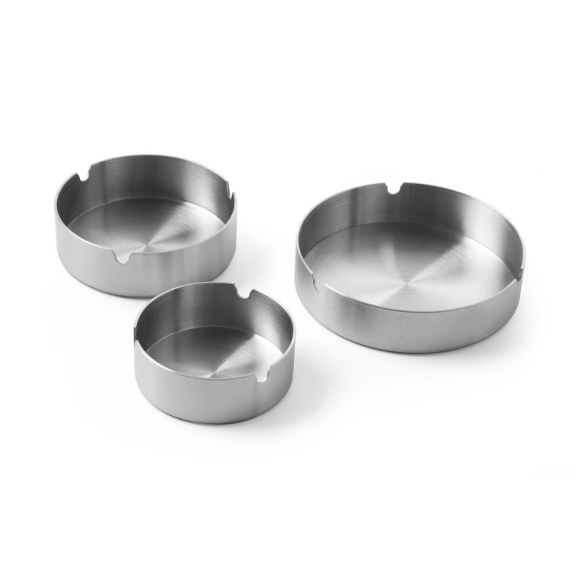 Cendrier Rond Profi Line Inox, ⌀80x30mm - Hendi