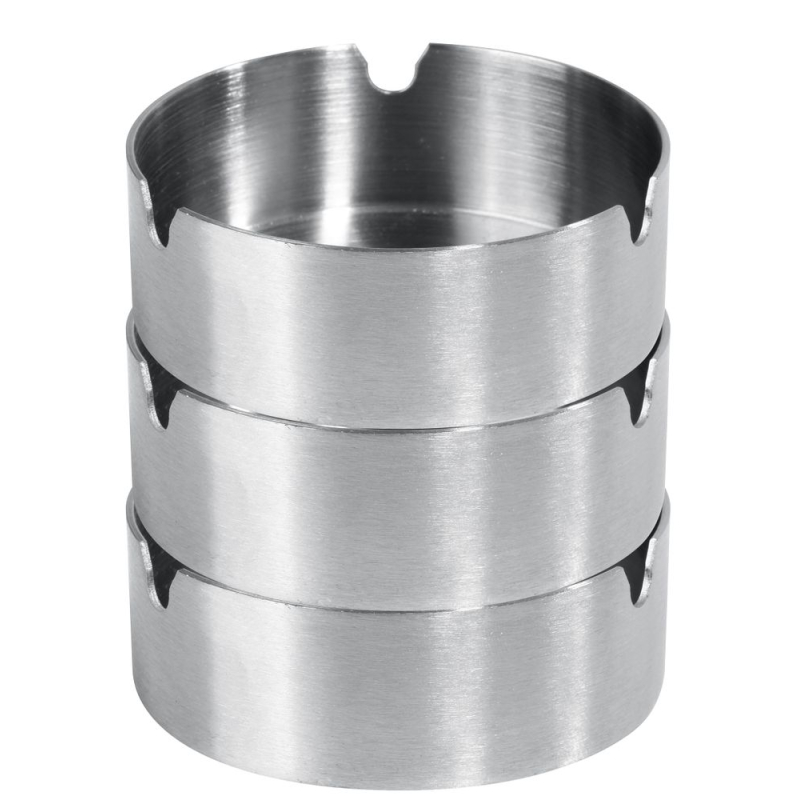 Cendrier Rond Profi Line Inox, ⌀80x30mm - Hendi
