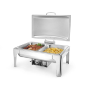 Chafing Dish Professionnel GN 1/1 9L, Finition Satin&eacute;e, Profi Line - Hendi