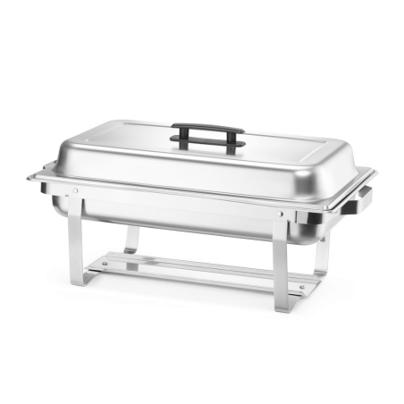 Chafing dish professionnel, set de 4, Acier inoxydable, GN 1/1, 7,5L - Hendi