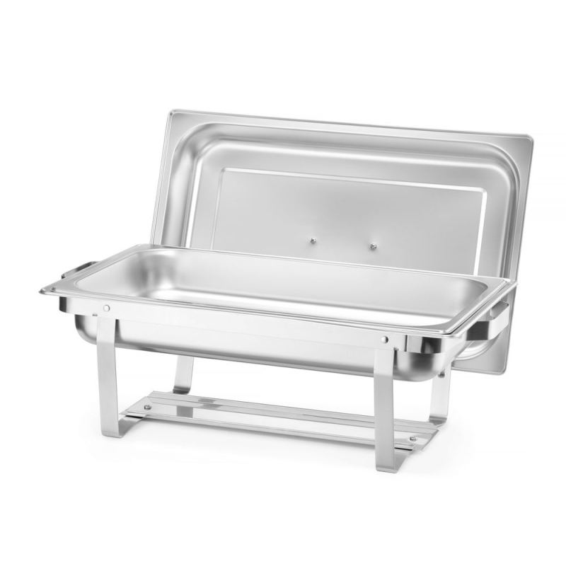 Chafing dish professionnel, set de 4, Acier inoxydable, GN 1/1, 7,5L - Hendi