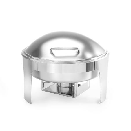 Chafing Dish Rond Professionnel Acier Inoxydable Satin&eacute; 6L - Hendi