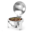 Chafing Dish Rond Professionnel Acier Inoxydable Satin&eacute; 6L - Hendi