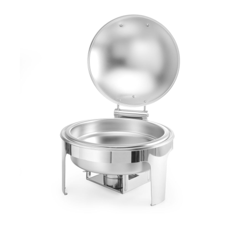 Chafing Dish Rond Professionnel Acier Inoxydable Satin&eacute; 6L - Hendi