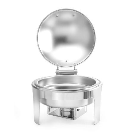 Chafing Dish Rond Professionnel Acier Inoxydable Satin&eacute; 6L - Hendi