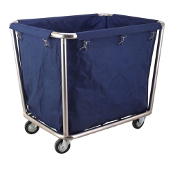 Chariot &agrave; Linge Professionnel AmerBox Inox avec Sac Amovible 900x650x850mm - Hendi