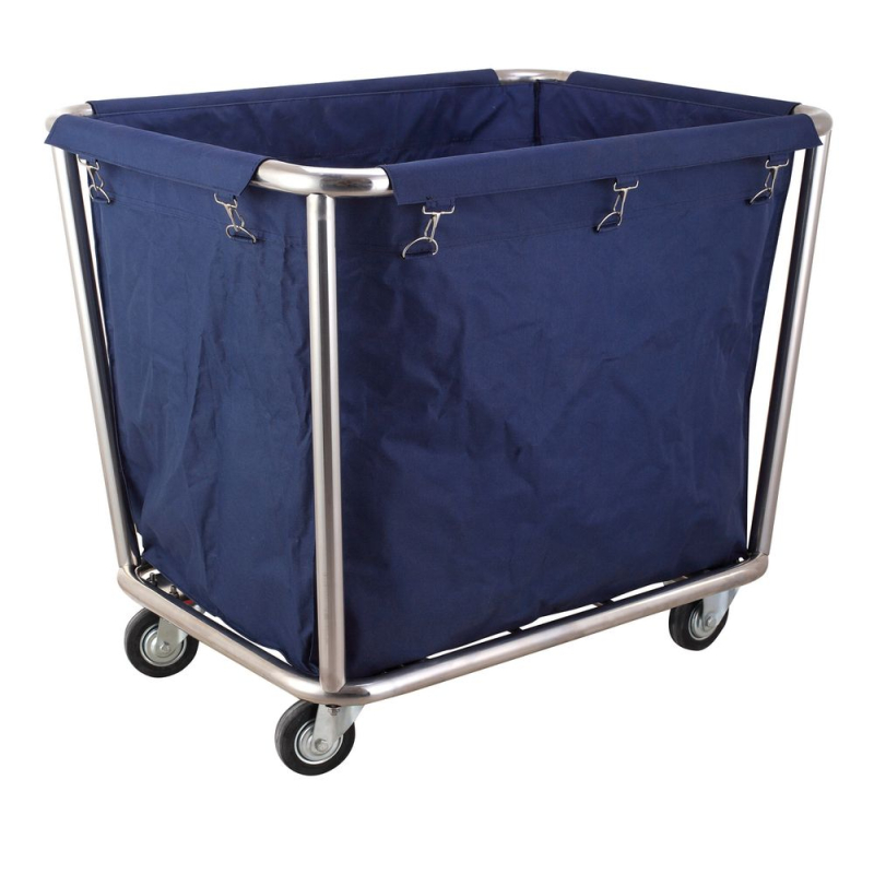 Chariot &agrave; Linge Professionnel AmerBox Inox avec Sac Amovible 900x650x850mm - Hendi