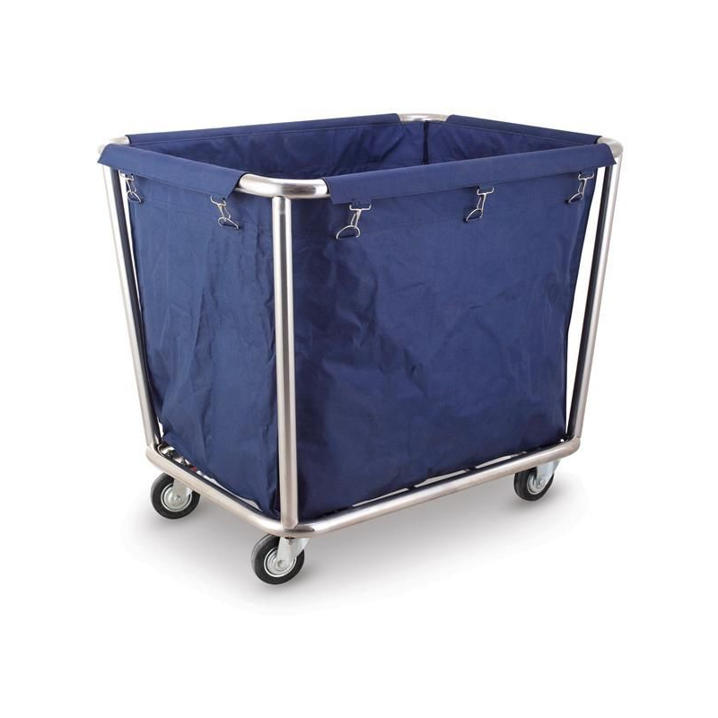 Chariot &agrave; Linge Professionnel AmerBox Inox avec Sac Amovible 900x650x850mm - Hendi