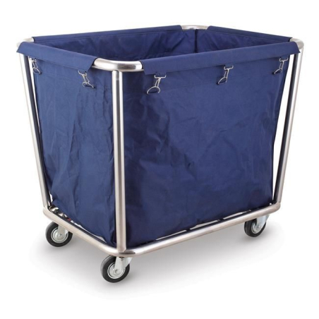 Chariot &agrave; Linge Professionnel AmerBox Inox avec Sac Amovible 900x650x850mm - Hendi