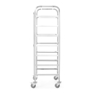 Chariot de lavage professionnel 7 niveaux pour casiers 500x500mm, charge 100kg - Hendi
