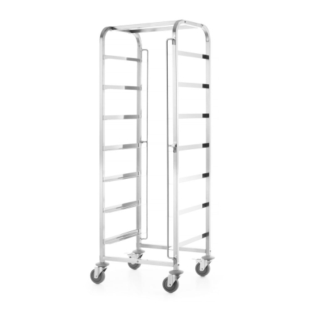 Chariot de lavage professionnel 7 niveaux pour casiers 500x500mm, charge 100kg - Hendi