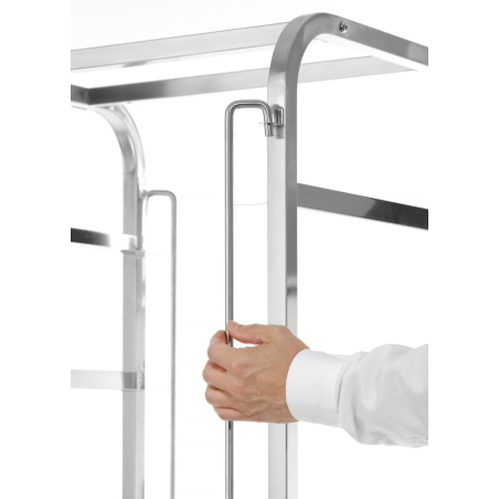Chariot de lavage professionnel 7 niveaux pour casiers 500x500mm, charge 100kg - Hendi
