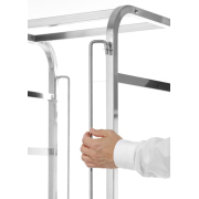 Chariot de lavage professionnel 7 niveaux pour casiers 500x500mm, charge 100kg - Hendi