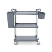 Chariot de service polypropyl&egrave;ne 3 &eacute;tag&egrave;res petit AmerBox 800x420x(H)945mm - Hendi