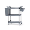 Chariot de service polypropyl&egrave;ne 3 &eacute;tag&egrave;res petit AmerBox 800x420x(H)945mm - Hendi