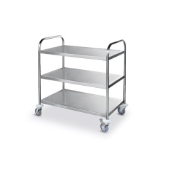 Chariot de service professionnel inox 3 &eacute;tag&egrave;res 905x585x945mm - Hendi