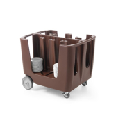 Chariot porte-assiettes AmerBox, Poly&eacute;thyl&egrave;ne, 300 Assiettes &Oslash;115-330mm - Hendi