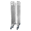 Chariot porte-plateaux embo&icirc;table professionnel 15 x GN 1/1, capacit&eacute; 150kg - Hendi