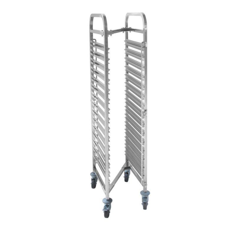 Chariot porte-plateaux embo&icirc;table professionnel 15 x GN 1/1, capacit&eacute; 150kg - Hendi