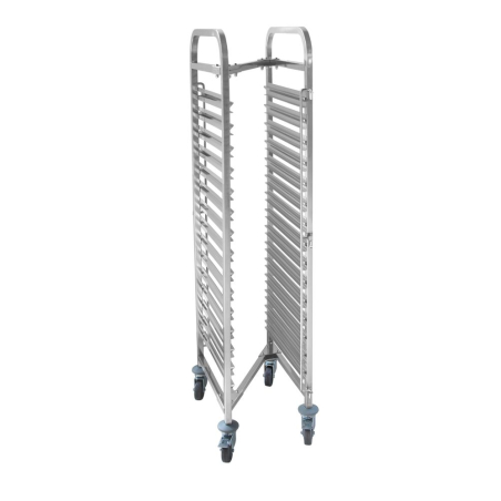 Chariot porte-plateaux embo&icirc;table professionnel 15 x GN 1/1, capacit&eacute; 150kg - Hendi