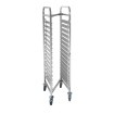 Chariot porte-plateaux embo&icirc;table professionnel 15 x GN 1/1, capacit&eacute; 150kg - Hendi