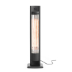Chauffage de terrasse infrarouge carbone, 2000W, int&eacute;rieur/ext&eacute;rieur, avec t&eacute;l&eacute;commande et minuterie - Hendi